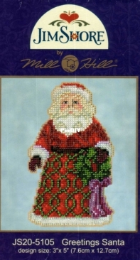 Mill Hill Jim Shore JS20-5105 Greetings Santa XSD