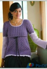 Elissa Sugishita - Frosted Plum Pullover