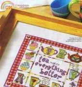 Make Time For Tea by Durene Jones from Cross Stitch Gold 100 PCS