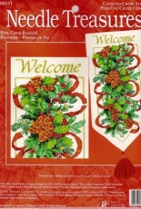 Needle Treasures (JCA) - 08531 Pine Cone Banner XSD