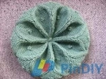 Cabled Rangoli Hat by Desi Knitter -Free