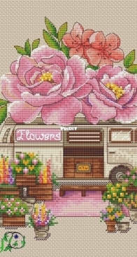 Art Stitch - LadyD - Flower Van by Daria Smirnova XSD