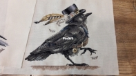 Crows bride and groom