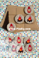 E and Me Designs - ITH Camping Tic Tac Toe Game