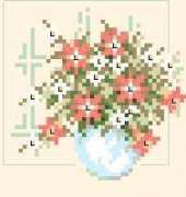 Lanarte 35249 flowers in vase-pat