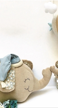 Audrea July Atelie - Audrea Julia - Elephant in the Clouds Kit - Kit Elefante Nas Nuvens  - Portuguese