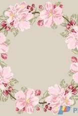 Helene Le Berre - De rose et dargent - Rose tablecloth PCS
