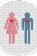 Daily Cross Stitch - Boy And Girl