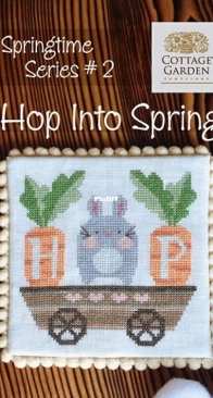 Cottage Garden Samplings - Springtime Series #2 CGS-1054 Hop Into Spring PCS + XSD