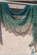 Rosige Zeiten Shawl by Rita Krüger-English,German-Free