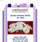 Just Crochet - Heather Davidson - JC24A- Crochet Heirloom Outfits For Twins