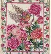 The Vermillion Stitchery 127 Rose Petal Angel