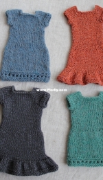 Keito Doll clothes(Sack dress) by nioknits-Free