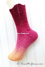 Metamorph Socks by Louise Robert - Biscotte Yarns