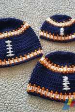 Brooke Rabideau - Crochet Sports Team Football Hat - Free