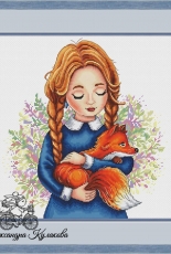 Girl with Fox Cub by Alexandra Kulakova