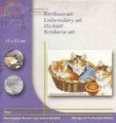 Lanarte - Franciens Kitten 90157 Norwegian Forest Cats in a Basket XSD
