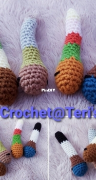 Crochet at Teris - Teri Hamilton - Scrappy Worms - Free