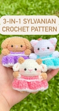 Crocheting Birds - Pearllyn - Sylvanian Family