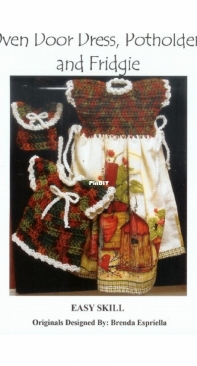 Maggies Crochet - Maggie Weldon - Brenda Espriella - PA768 Oven Door Dress Potholder and Fridgie