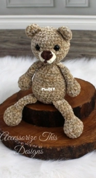 Darling Maple Designs - Accessorize This Designs - Sara Blake - Flip Flop Teddy Bear