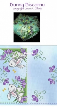 Polstitches Designs - Joan Elliott - Bunny Biscornu PCS + XSD