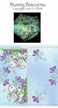 Polstitches Designs - Joan Elliott - Bunny Biscornu PCS + XSD
