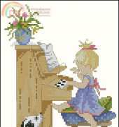 DMC K4408 Chloe Playing the Piano