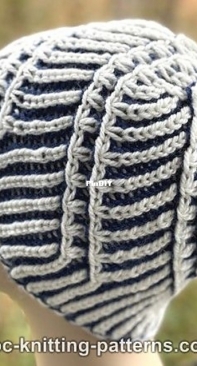 Spiral Galaxy Brioche Hat by Elaine Phillips - Free