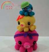 Sky Magenta - Octopus Family