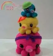 Sky Magenta - Octopus Family
