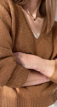 Basic V Neck Pullover by Cleome Smith