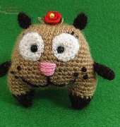 my work----Kitty mobile phone  chain