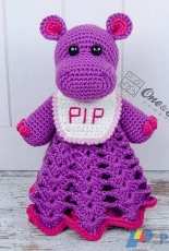 One and Two Company - Carolina Guzman - Pip the Hippo Blanket