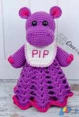 One and Two Company - Carolina Guzman - Pip the Hippo Blanket