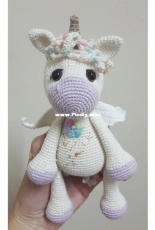 Amigurumi Unicorn  Flower