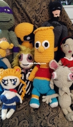 Large amigurumi group