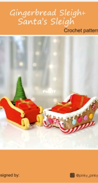 Pinky Pinky Blue - Nadejda Khegay  - Gingerbread Sleigh + Santa Claus Sleigh