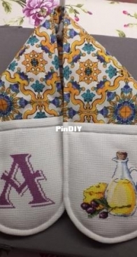 Double oven glove/Guanto forno doppio