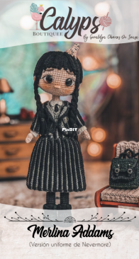 Calypso Boutiquee - Geraldine Chirinos de Souza - Wednesday Addams - Nevermore Uniform Version - Wednesday Addams - Versión Uniforme de Nevermore - Spanish