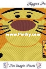 Two Magic Pixels - Tigger portrait