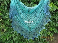 Forget-Me-Nots Lace Shawl by Ilona Dmitrieva - English - Free