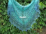 Forget-Me-Nots Lace Shawl by Ilona Dmitrieva - English - Free