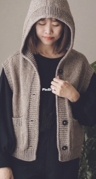 Mila Hooded Vest by Irene Lin