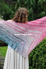 Raspberry Field Shawl by Jana Markova - English, Czech - Free
