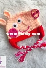 Crazy 4 Crochet Momma - Furls Crochet - Miranda Nippert - Peppa Pig hat - Free