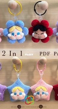 VINTAGE J CROCHET - Zhihao Liu - Crybaby Flower & Crybaby Star - English