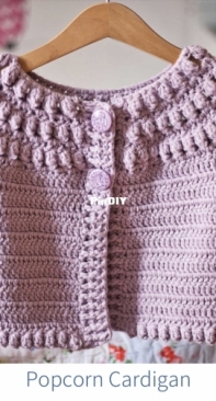 Mon Petit Violon Designs - Vita Apala - Popcorn Cardigan