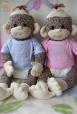 Baby Sock Monkey By LaliDolls