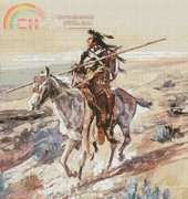 Artecy Cross Stitch - Indian with Spear